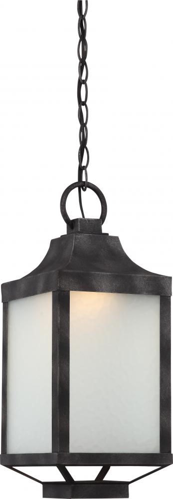 Winthrop Hanging Lantern; Iron Black Finish