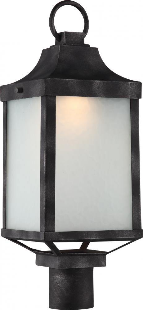 Winthrop Post Lantern; Iron Black Finish