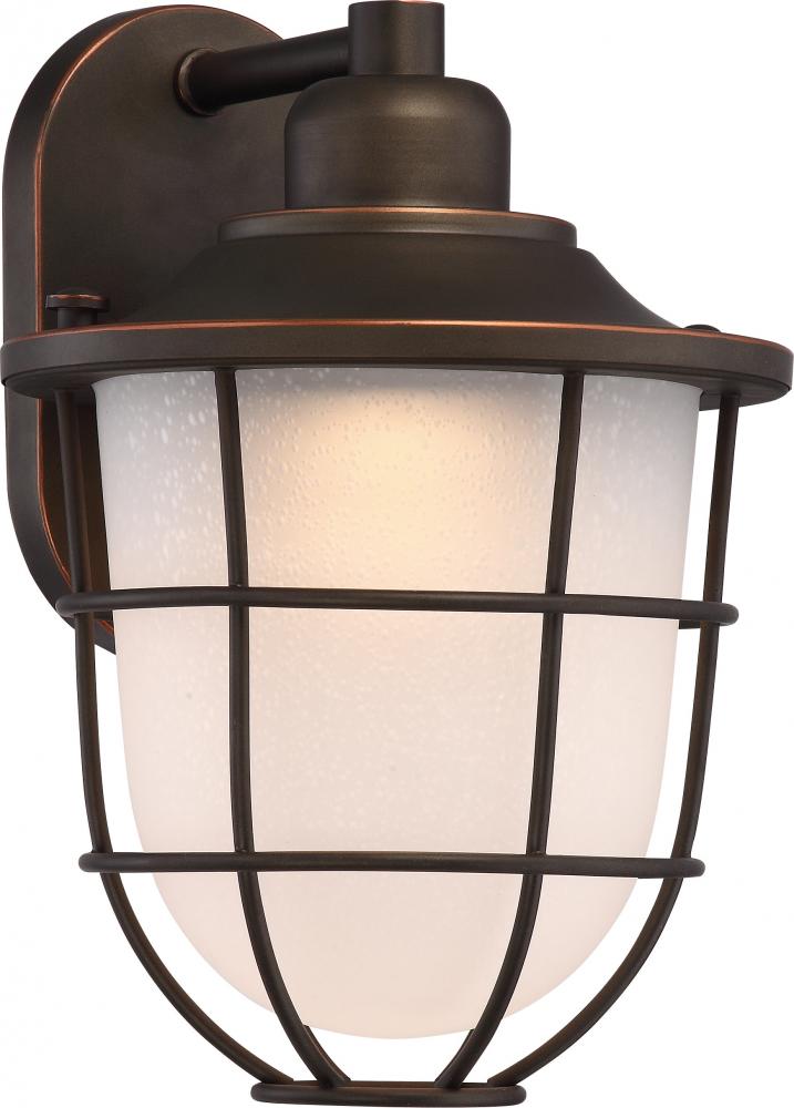 Bungalow Medium Wall Lantern; Mahogany Bronze Finish