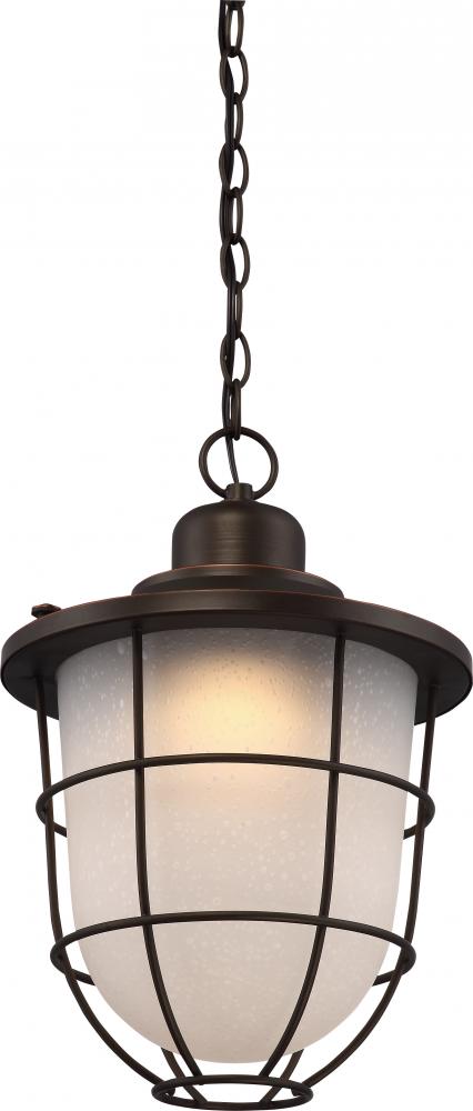 Bungalow Hanging Lantern; Mahogany Bronze Finish