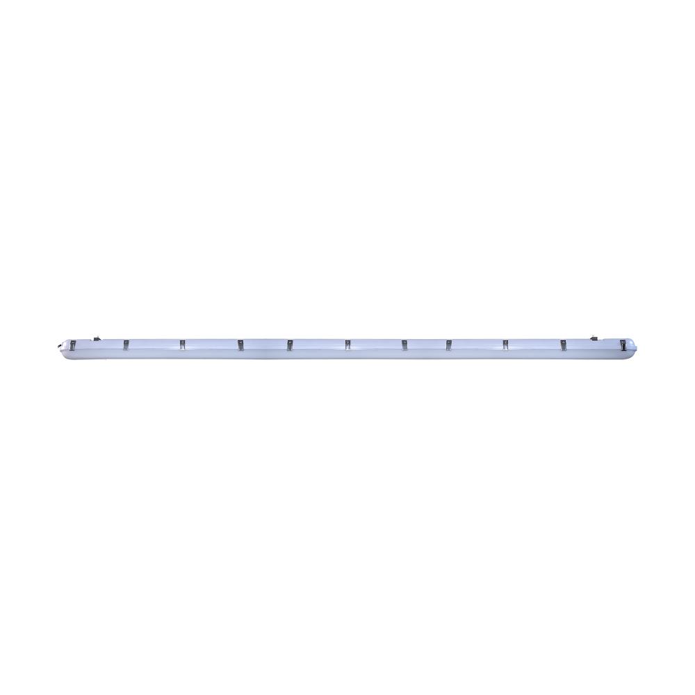 8 Foot; Vapor Proof Linear Fixture; CCT & Wattage Selectable; IP65 and IK08 Rated; 0-10V Dimming