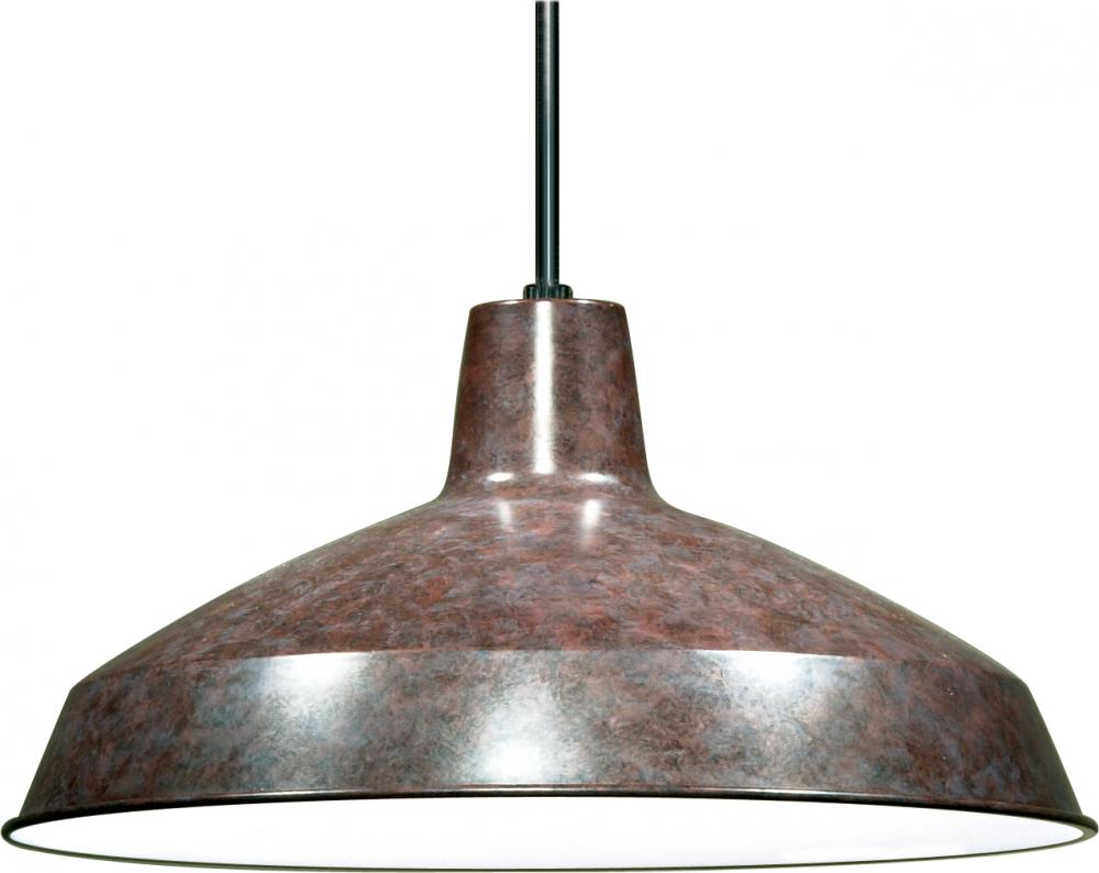 1 Light - 16" Pendant with Warehouse Shade - Old Bronze Finish