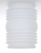 Nuvo 50/382 - Mason Jar Glass Lamp Shade; Frosted White; Diameter 3-3/4 inch; Fitter 3-1/4 inch; Height 4-1/2 inch