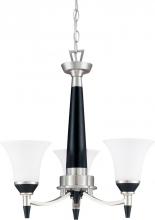 Nuvo 60/1741 - Keen; 3 Light; 18 in.; Chandelier with Satin White Glass