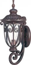 Nuvo 60/2063 - 1-Light Medium Outdoor Wall Lantern (Arm Up) in Burlwood Finish and Clear Seeded Glass