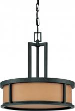 Nuvo 60/2858 - Odeon - 4 Light Pendant w/ Parchment Glass