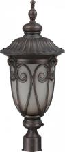 Nuvo 60/3931 - 1-Light Large Outdoor Wall Lantern with Photocell in Burlwood Finish with Frosted Wheat Glass and