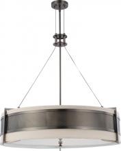 Nuvo 60/4034 - Diesel ES - 6 Light Round Pendant w/ Khaki Fabric Shade - (6) 13w GU24 Lamps Included