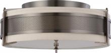 Nuvo 60/4037 - 4-Light Large Flush Mount Ceiling Light in Hazel Bronze Finish with Khaki Shade/Cream Diffuser and