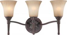 Nuvo 60/4243 - 3-Light Vanity Light Fixture in Georgetown Bronze Finish with Sienna Glass