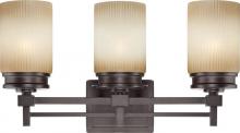 Nuvo 60/4603 - Wright - 3 Light Vanity Fixture w/ Amaretto Glass