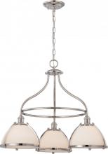 Nuvo 60/5433 - 3-Light Dinette Light Fixture in Polished Nickel with Etched Opal Glass