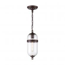 Nuvo 60/6921 - Fathom - 1 Light Mini Pendant - with Clear Glass - Mahogany Bronze Finish