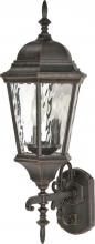 Nuvo 60/794 - Fordham - 3 Light - 25" - Wall Lantern - Arm Up w/ Clear Water Glass