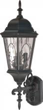 Nuvo 60/795 - Fordham - 3 Light - 25" - Wall Lantern - Arm Up w/ Clear Water & Seed Glass Panels