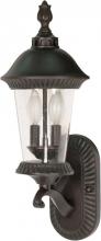 Nuvo 60/962 - Clarion - 3 Light - 20" - Wall Lantern - Arm Up w/ Clear Seed Glass