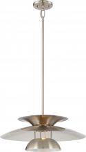 Nuvo 62/598 - Atom LED Pendant with Clear Seeded Glass