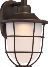 Nuvo 62/942 - Bungalow Medium Wall Lantern; Mahogany Bronze Finish