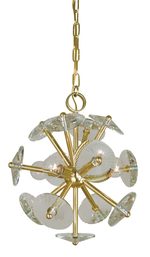 4 Light Apogee Brushed Nickel Mini Chandelier