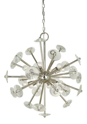 12 Light Apogee Brushed Nickel Chandelier