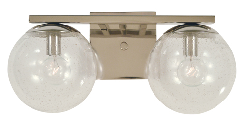 2-Light Satin Pewter Jupiter Bath Sconce