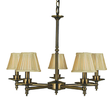 Framburg 2515 BN - 5-Light Brushed Nickel Sheraton Dining Chandelier