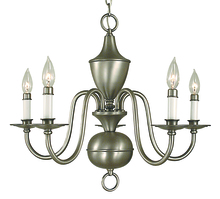 Framburg 2525 MBLACK - 5-Light Matte Black Jamestown Dining Chandelier