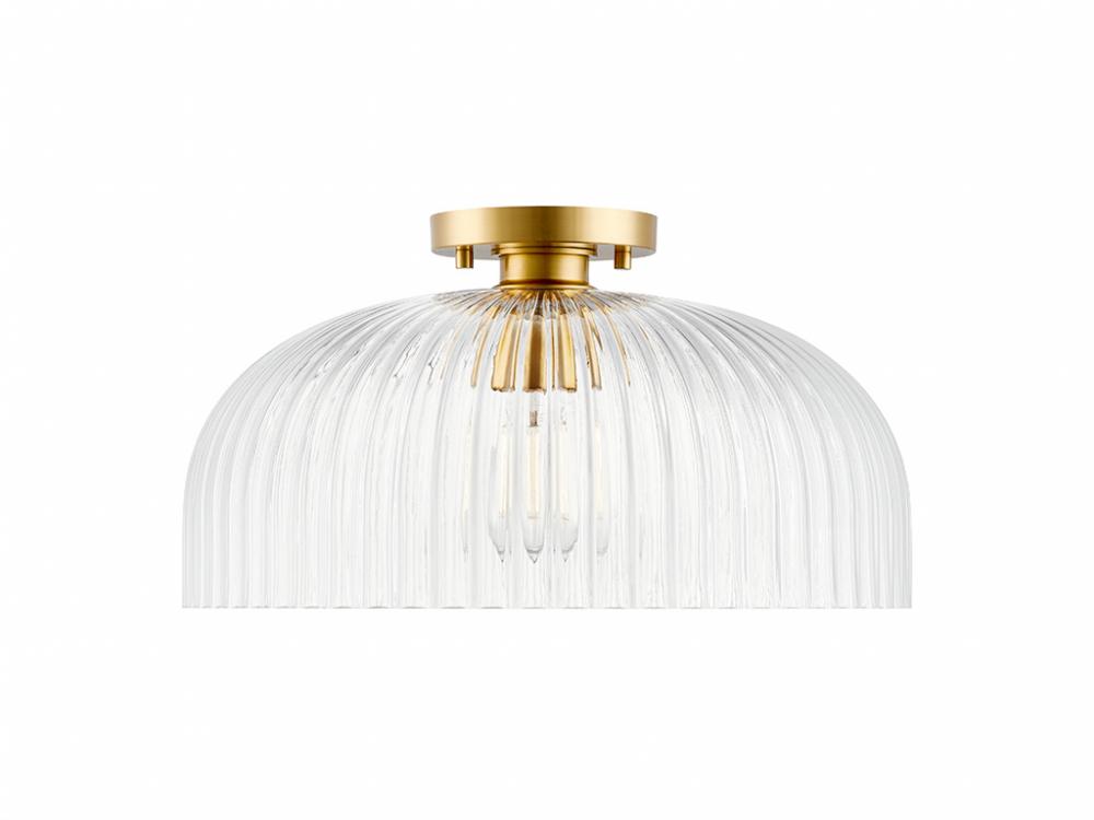 1-Light Ceiling Light in Natural Brass