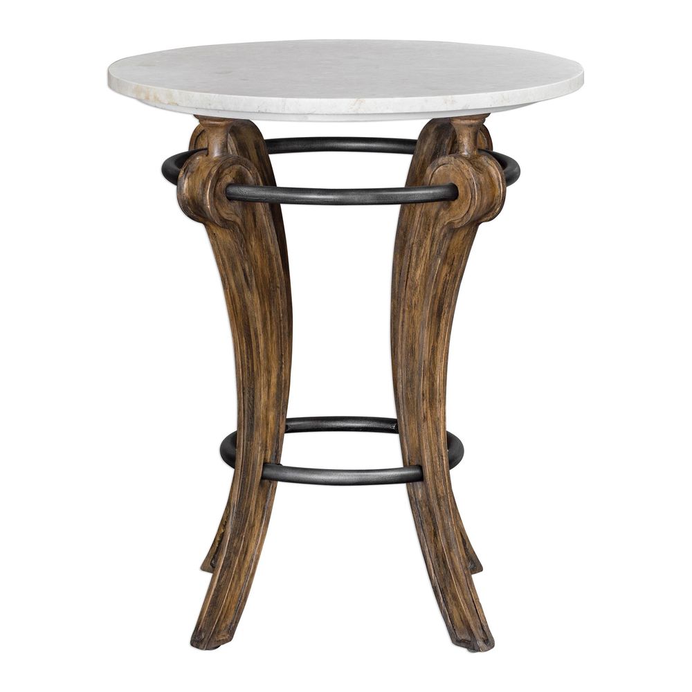 Uttermost Maryan Marble Side Table