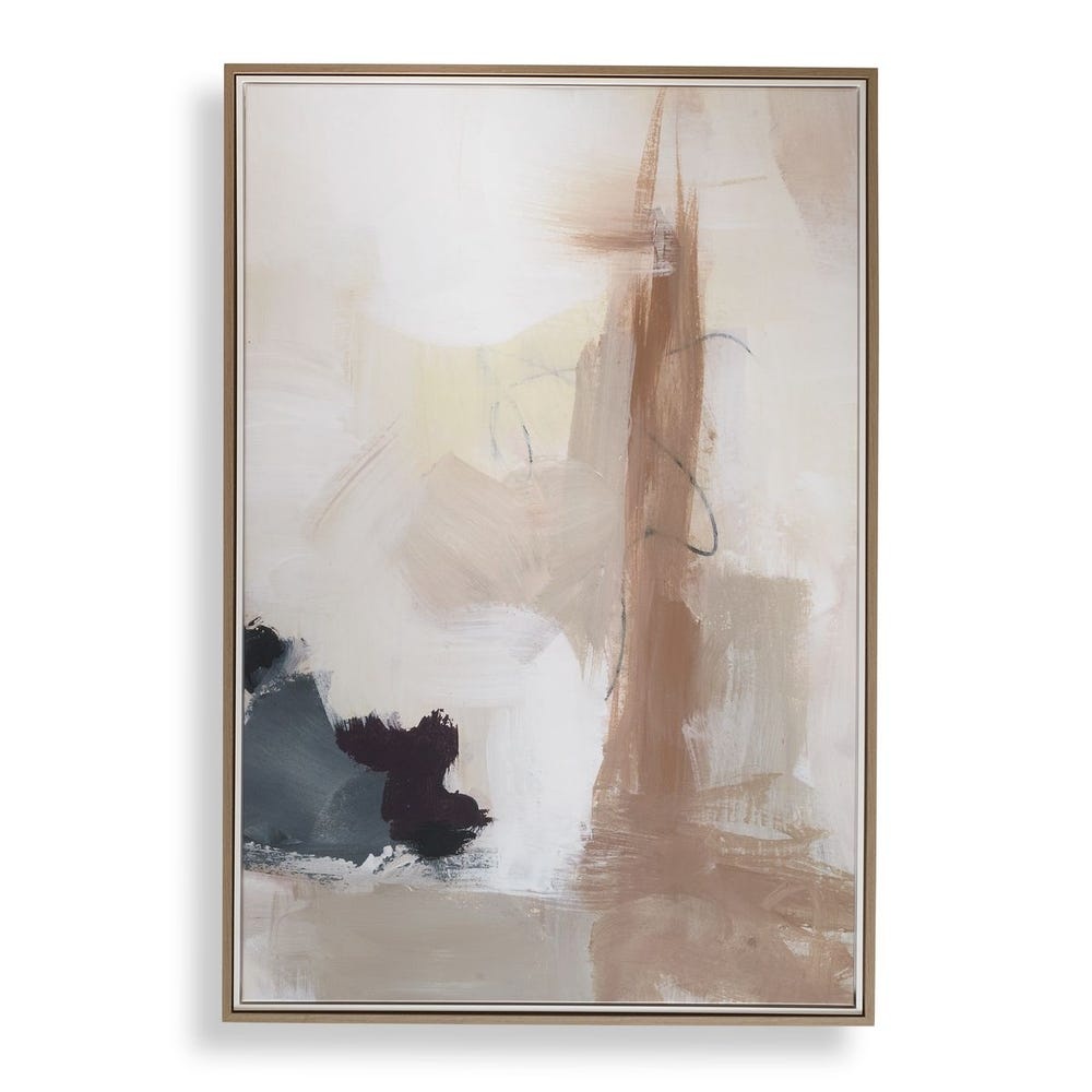 Uttermost Bluster Framed Abstract Canvas