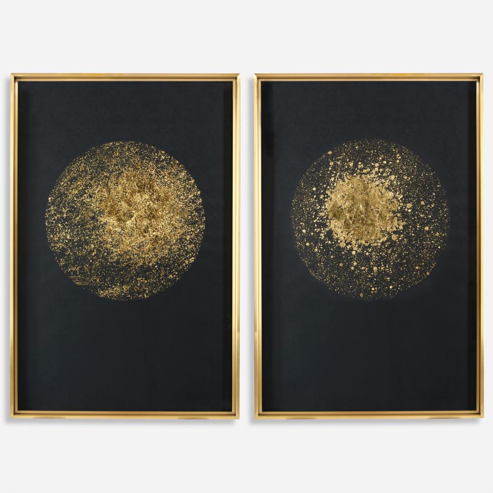 Uttermost Gold Rondure Framed Prints, S/2