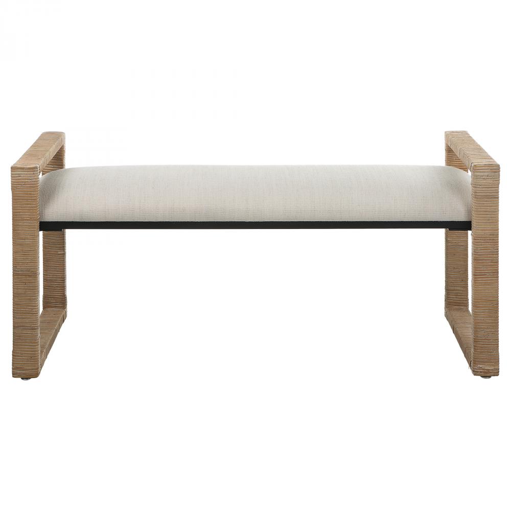 Areca Coastal Rattan Bench