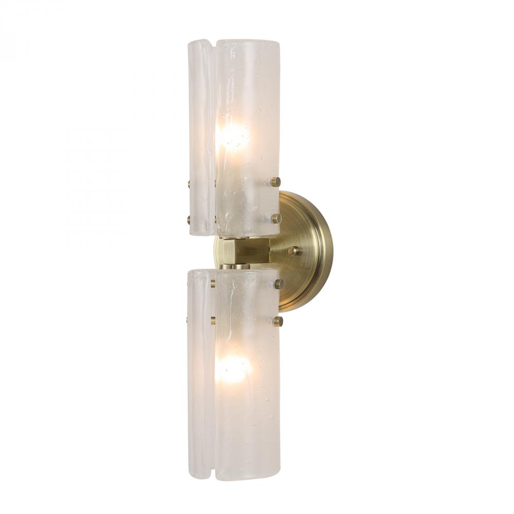 Uttermost Mistie 2 Light Glass Sconce