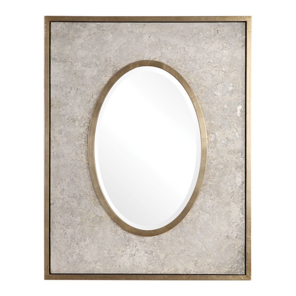 Uttermost Gabbriel Aged Oval Mirror