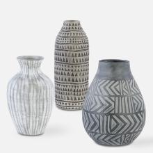 Uttermost 17716 - Uttermost Natchez Geometric Vases, S/3