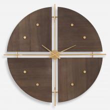 Uttermost 06465 - Uttermost Walnut Elegance Wall Clock