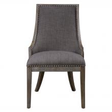 Uttermost 23305 - Uttermost Aidrian Charcoal Gray Accent Chair