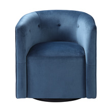 Uttermost 23491 - Uttermost Mallorie Blue Swivel Chair