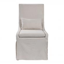 Uttermost 23493 - Uttermost Coley White Linen Armless Chair