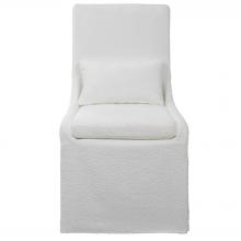 Uttermost 23728 - Uttermost Coley White Armless Chair
