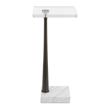 Uttermost 50159 - Uttermost Pelton Marble Glass Drink Table