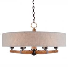 Uttermost 21331 - Uttermost Woodall 6 Light Drum Chandelier