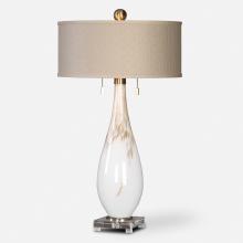 Uttermost 27201 - Uttermost Cardoni White Glass Table Lamp