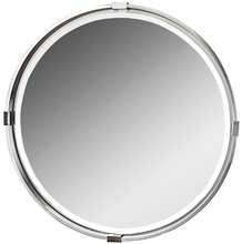 Uttermost 09109 - Uttermost Tazlina Brushed Nickel Round Mirror