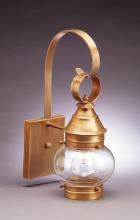 Northeast Lantern 2011-AB-MED-OPT - Onion Wall No Cage Antique Brass Medium Base Socket Optic Glass