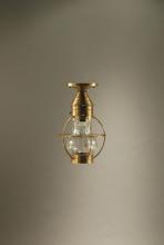 Northeast Lantern 2724-AB-MED-OPT - Caged Pear Flush Antique Brass Medium Base Socket Optic Glass