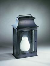 Northeast Lantern 5721-DB-CIM-SMG - Pagoda Wall Dark Brass Medium Base Socket With Chimney Seedy Marine Glass