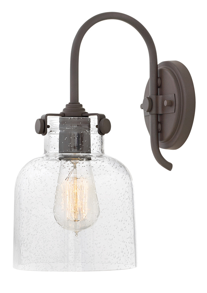 Cylinder Glass Single Light Sconce