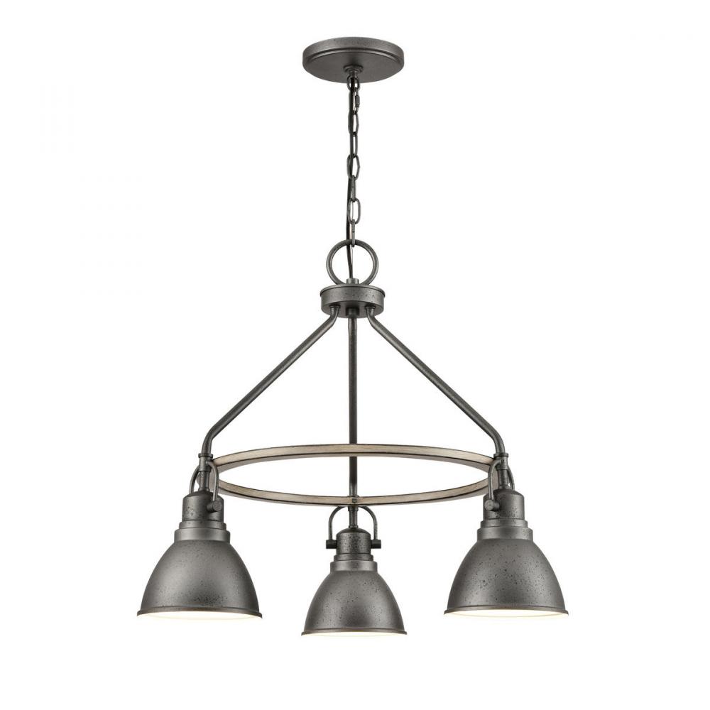 North Shore 24'' Wide 3-Light Outdoor Pendant - Iron