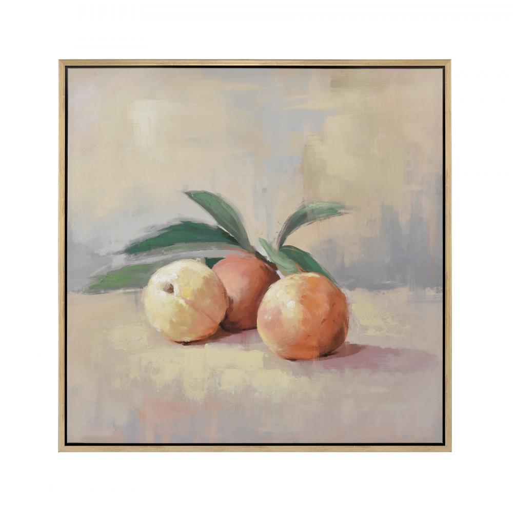 Peach Still Life Framed Wall Art